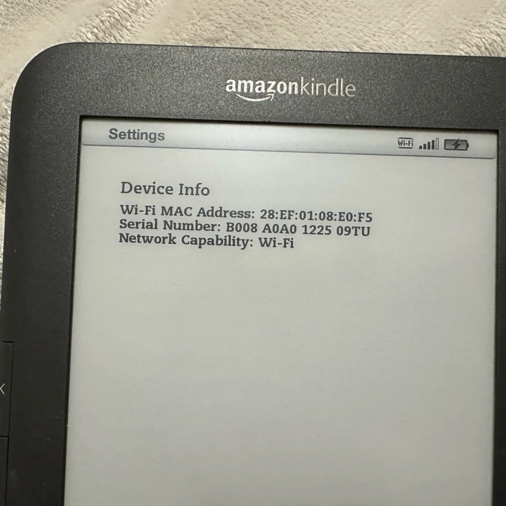 Amazon Kindle Keyboard Gen 3